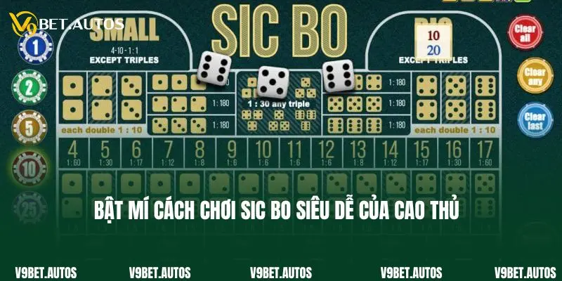 Bật mí cách chơi sic bo siêu dễ của cao thủ